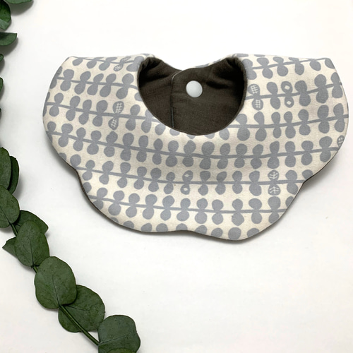 リバーシブル花びらスタイ もくもくスタイ 北欧 ビブ 男の子にも