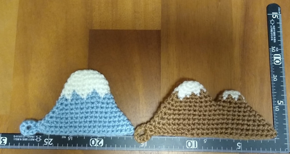 富士山とヴェスヴィオ山のたわしセット【定形外送料込】 6枚目の画像
