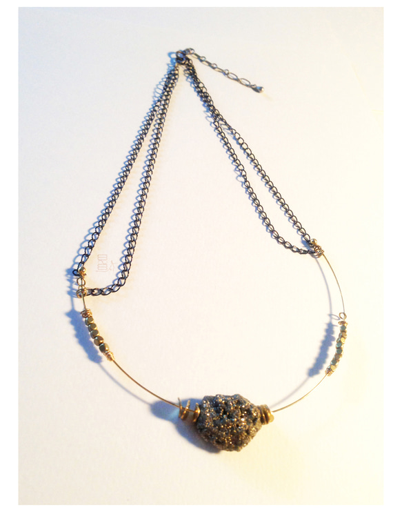 Pyrite ◯。necklace 2枚目の画像