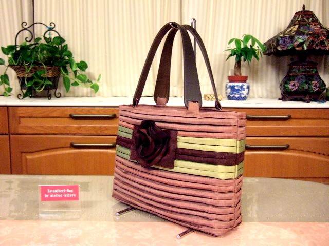 畳縁トートバッグ　2色