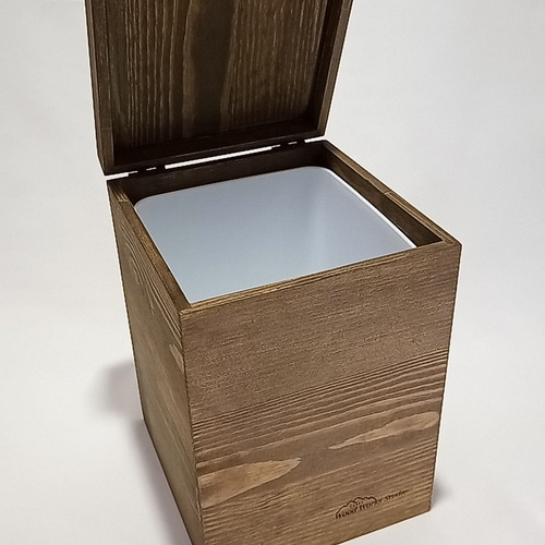 木製 ゴミ箱 サニタリーBOX アンティーク調 ゴミ箱・ダストボックス