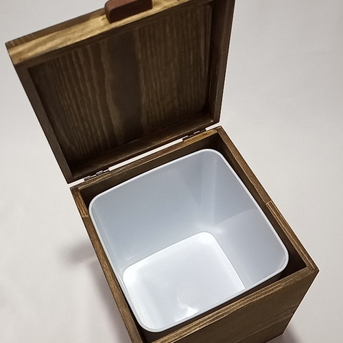 木製 ゴミ箱 サニタリーBOX アンティーク調 ゴミ箱・ダストボックス
