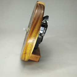 木製　にゃんこ　置時計 4枚目の画像