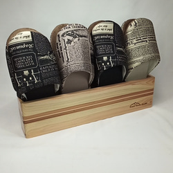 木製　ヒノキのスリッパラック　スタンド　 2枚目の画像
