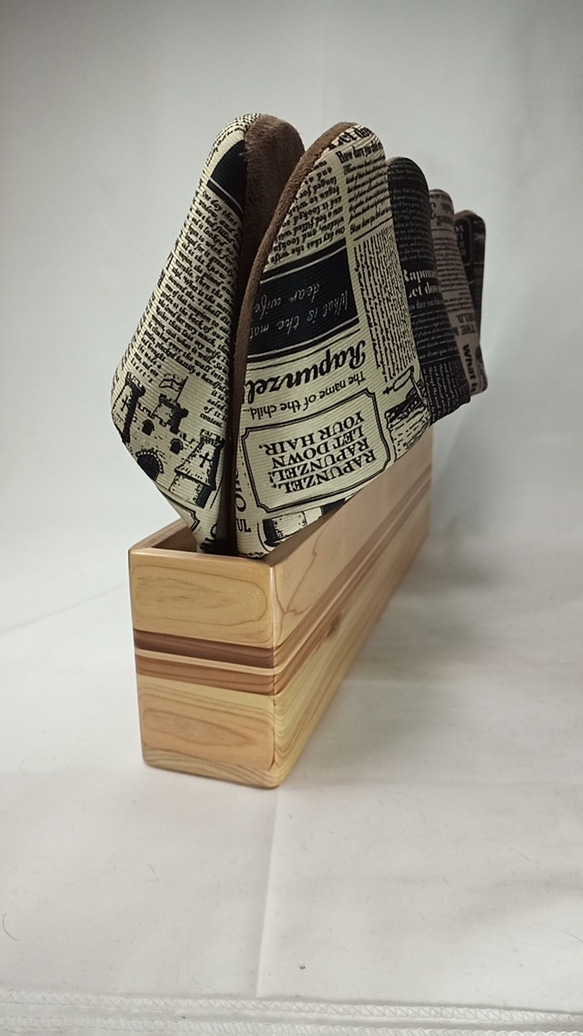 木製　ヒノキのスリッパラック　スタンド　 5枚目の画像