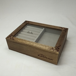 木製　リングケース　ジュエリーBOX  　４ｔｈ 3枚目の画像