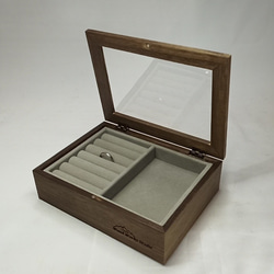 木製　リングケース　ジュエリーBOX  　４ｔｈ 4枚目の画像