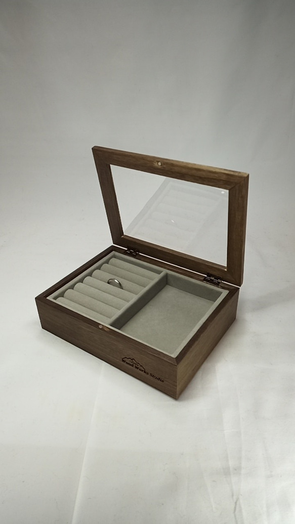 木製　リングケース　ジュエリーBOX  　４ｔｈ 4枚目の画像