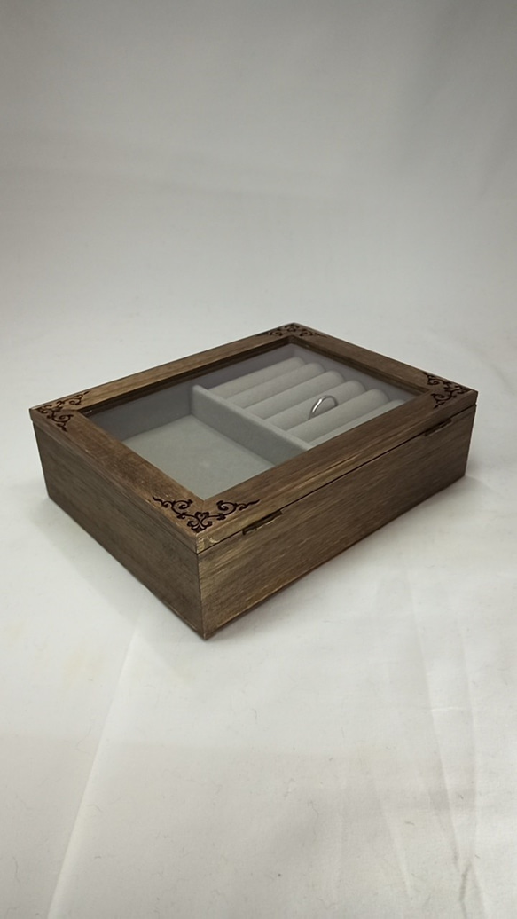 木製　リングケース　ジュエリーBOX  　４ｔｈ 6枚目の画像