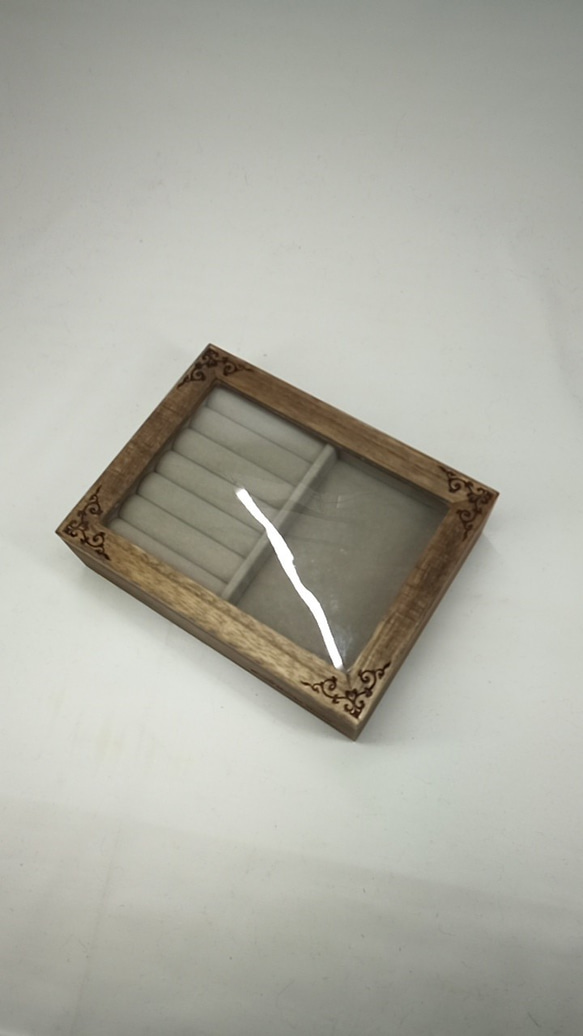 木製　リングケース　ジュエリーBOX  　４ｔｈ 8枚目の画像