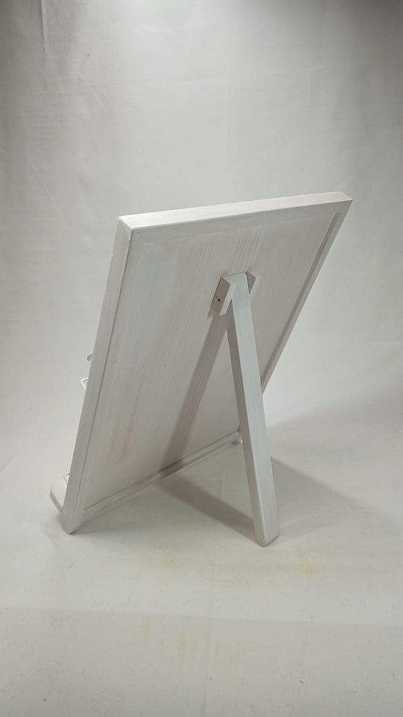 木製　パンフレット　スタンド　ホワイトシリーズ 4枚目の画像