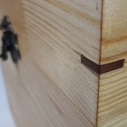 木製　赤松集成材のメイクBOX・道具箱・裁縫箱・救急箱　 10枚目の画像