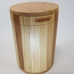 木製　丸型　サニタリーBOX　ダストBOX 3枚目の画像