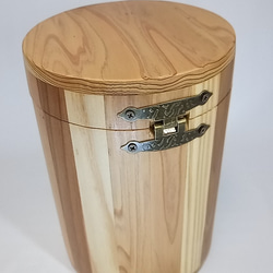 木製　丸型　サニタリーBOX　ダストBOX 5枚目の画像