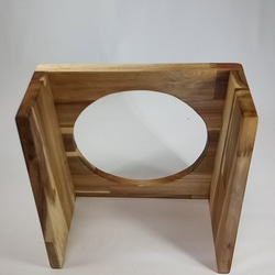 木製　中型犬用　フードテーブル　（名入れサービス） 7枚目の画像