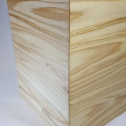 木製　スクエアー型　ゴミ箱 7枚目の画像