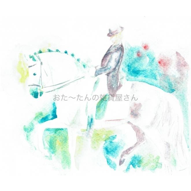 “Dressage(馬場馬術)”クッション　クッション本体付き