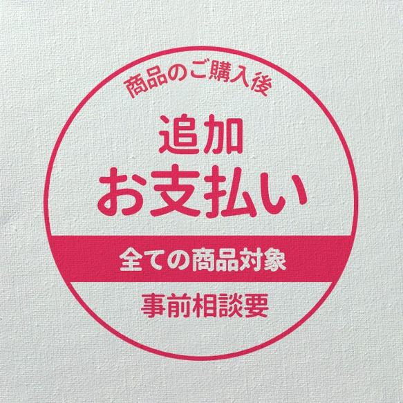 【特定お客様専用】追加お支払い 1枚目の画像