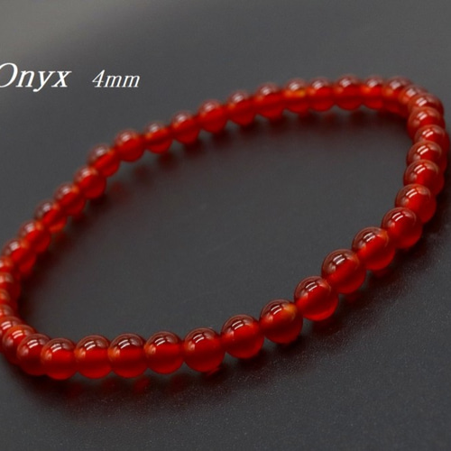 天然石 レッドオニキス ブレスレット ブレスレット Jewelry
