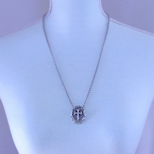 SILVER925 クロス エンブレム モチーフ ネックレス ペンダントトップ