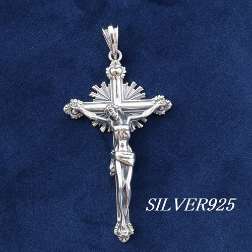 30g 大きめ クロス シルバーペンダントトップ silver925 純銀