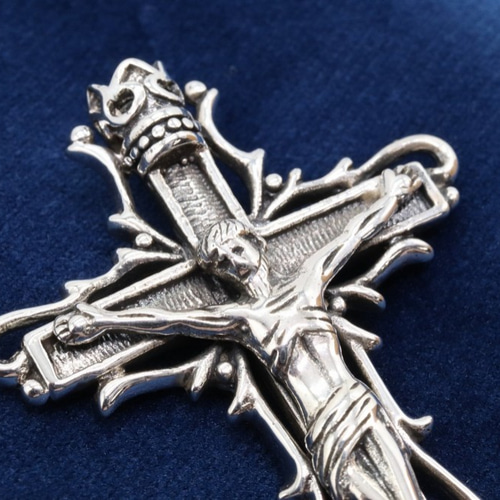 SILVER925 クロス 十字架 キリスト ペンダントトップ ペンダントトップ