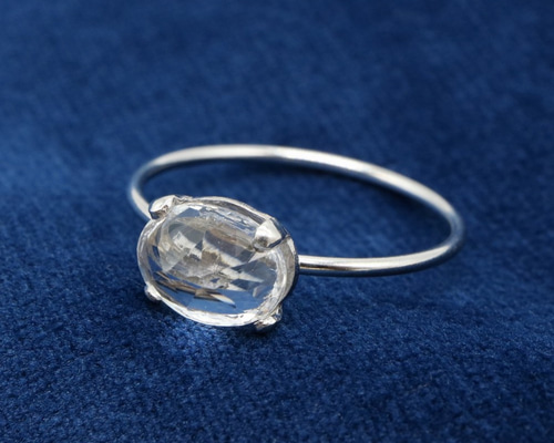 ♢天然ホワイトトパーズ☆1.58ct♢オーバルカット☆Silver 925