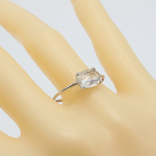 ♢天然ホワイトトパーズ☆1.58ct♢オーバルカット☆Silver 925