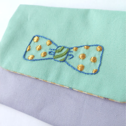 【手刺繍】ワンポイント付き移動ポケット 4枚目の画像