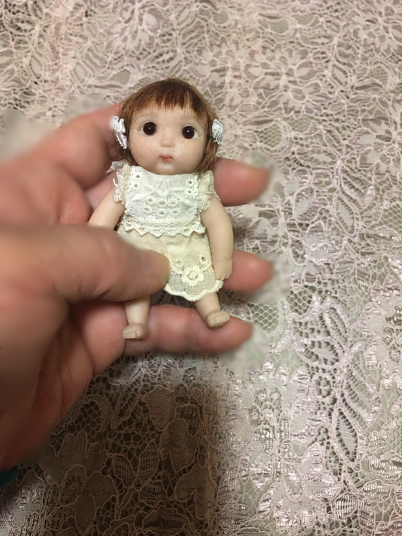 身長9センチ 樹脂粘土の小さな女の子 その他人形 momo 通販 11590757