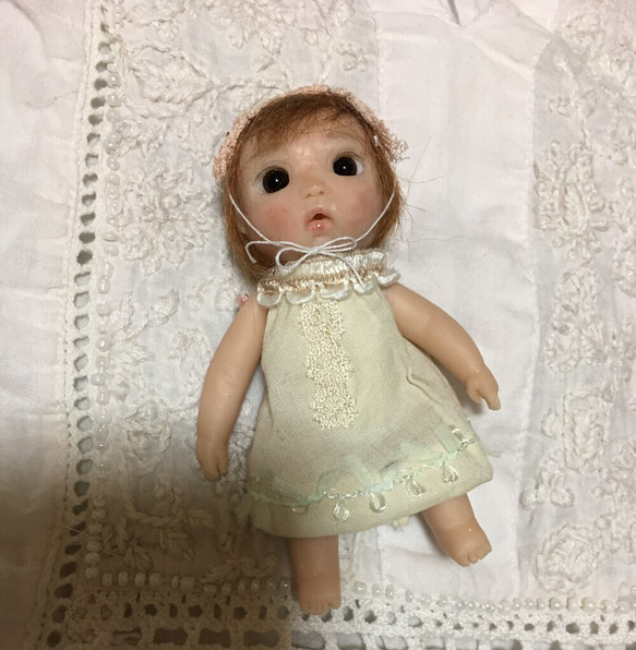 ☺︎︎ ハンドメイド  約8センチの女の子 ooak doll ✽.。. ハンドメイド 約8センチの女の子 ooak doll✽.。.:* その他人形 momo