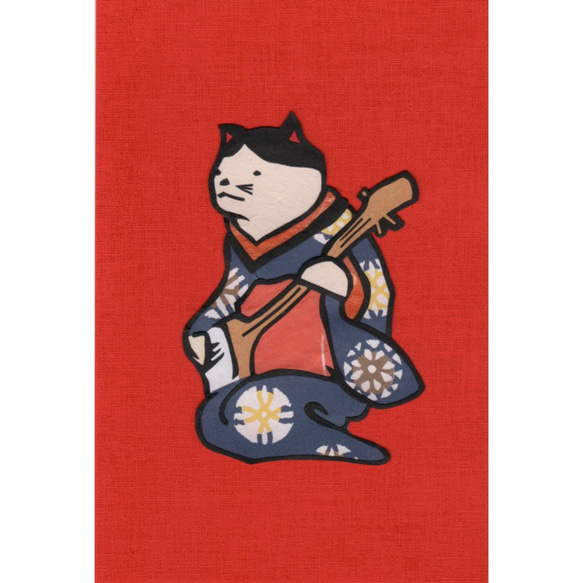 歌川国芳「朧月猫」切り絵 2枚目の画像