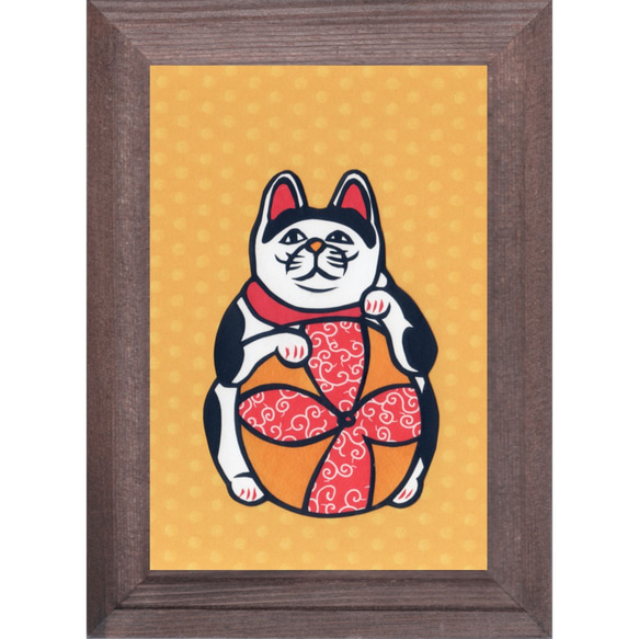 招き猫 切り絵 4 招き猫 伊勢屋 通販 10533073｜Creema(クリーマ