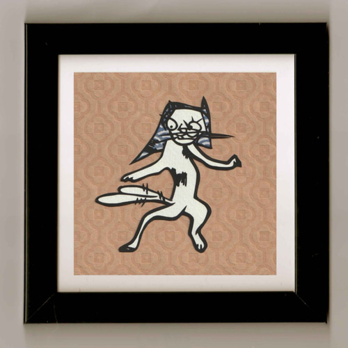 江戸のおもちゃ絵 猫の切り絵5 切り絵 伊勢屋 通販｜Creema