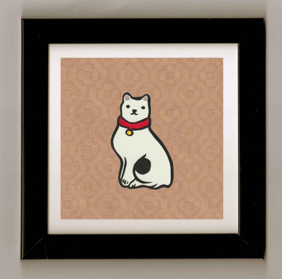 歌川国芳「張り子の猫」切絵 切り絵 伊勢屋 通販 12351501