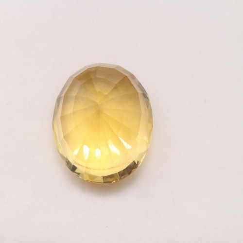 天然シトリン 黄水晶 15.697ct ルース 宝石ソーティング付き（日本宝石