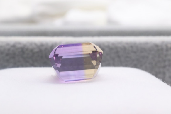 天然アメトリン 8.81ct ルース スクエア 4枚目の画像