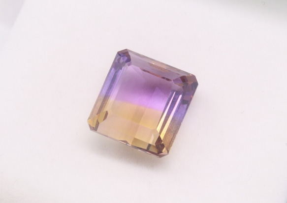 天然アメトリン 9.96ct ルース スクエア 1枚目の画像