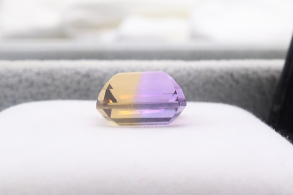 天然アメトリン 9.96ct ルース スクエア 8枚目の画像