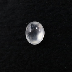 ビルマ産 天然本翡翠 氷翡翠 ルース 0.53ct カボションカット 無処理 A貨 樹脂含浸なし アイスジェダイト 2枚目の画像