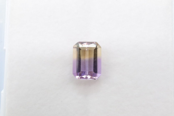 天然アメトリン 1.47ct ルース スクエア 1枚目の画像