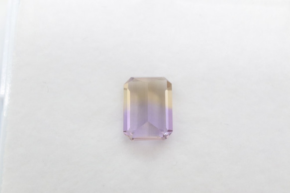 天然アメトリン 1.47ct ルース スクエア 7枚目の画像