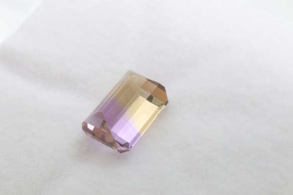 天然アメトリン 1.85ct ルース スクエア 7枚目の画像