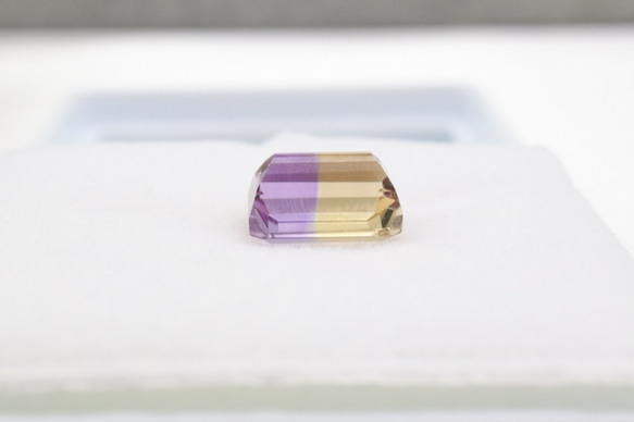 天然アメトリン 1.85ct ルース スクエア 10枚目の画像