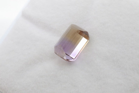 天然アメトリン 1.86ct ルース スクエア 7枚目の画像