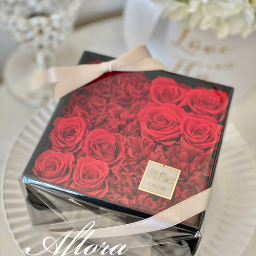 ボックスフラワー ボックスアレンジメント プリザーブドフラワー 誕生