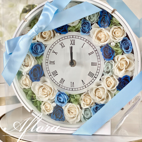 花時計＊プリザーブドフラワー＊両親贈呈品＊誕生日プレゼント