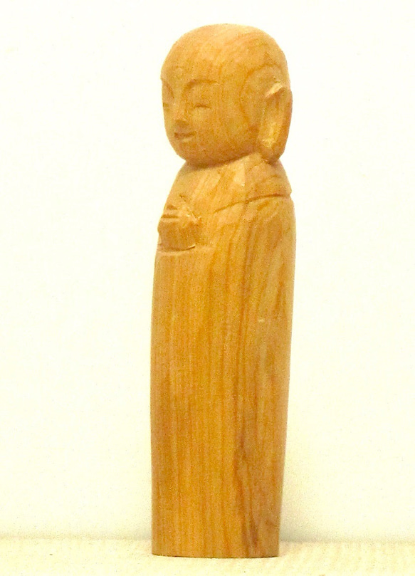 木彫「おじぞうさん」／いちいの木／手彫り／一点物／送料無料 7枚目の画像