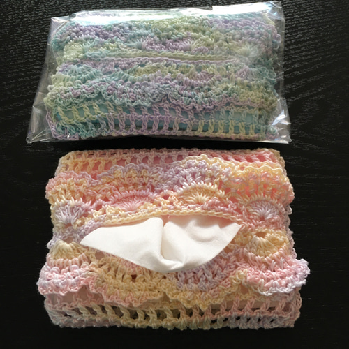 レース編みのポケットティッシュカバー | LACE Design Lab.
