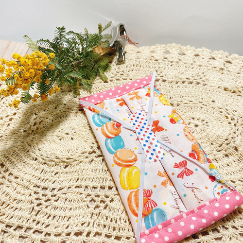 【こども用　マスク　オーダーページ】幼児〜小学生　給食用マスク♡ハンドメイド 簡単ガーゼマスクの作り方（子供用）型紙なし ※ノーズワイヤー